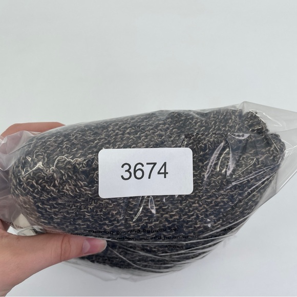 Eileen Fisher Linen Cardigan Open Waterfall Knit MP chocolate Brown Marled - Picture 8 of 10